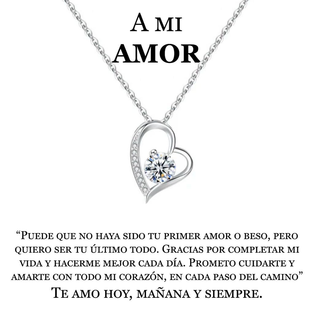 Collar Amor Eterno | Caja con Luz y Dedicatoria Premium