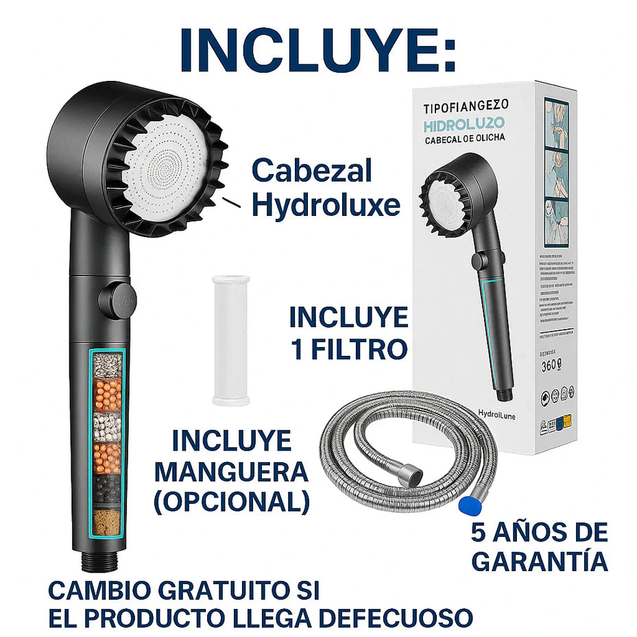 Ducha Hydroluxe + 2 Filtros + Envío Gratis | Compra 1 y Llévate 2!