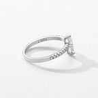 Anillo de Plata 925 con Tachuelas de Circonitas Rombos