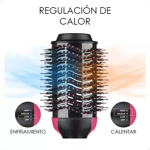 Cepillo Alisador HairStyler 3 en 1 | Serum Gratis!