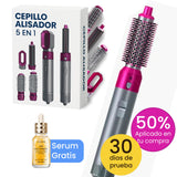 Cepillo Alisador HairStyler 5 en 1 | Serum Gratis!