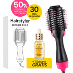 Cepillo Alisador HairStyler 3 en 1 | Serum Gratis!