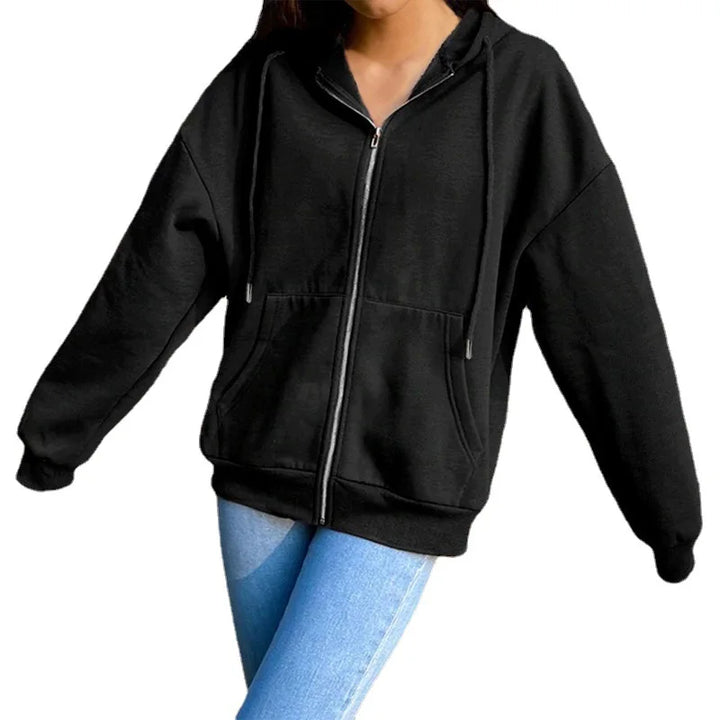 Autumn Fleece Hoodie Korean Fashion Casual Long Sleeve