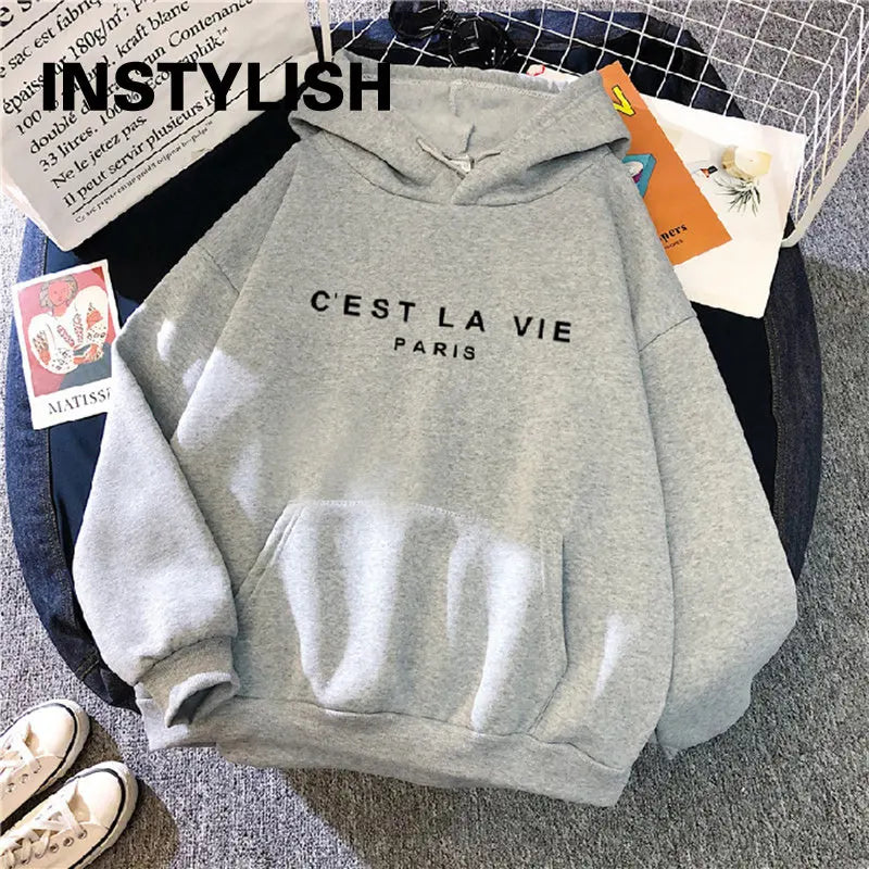 Casual Print Hoodie