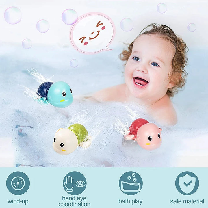 Cute Swimming Turtle Whale Bath Toy