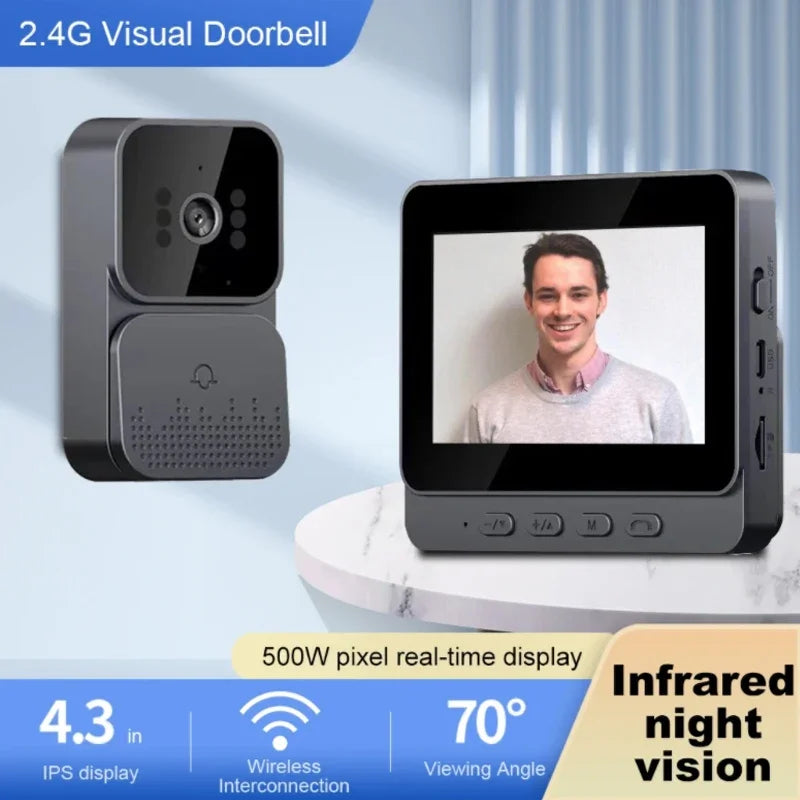 Wireless Video Intercom Doorbell with Night