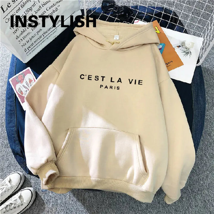 Casual Print Hoodie