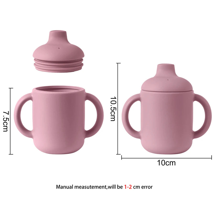 Portable Silicone Baby Cup with Handles