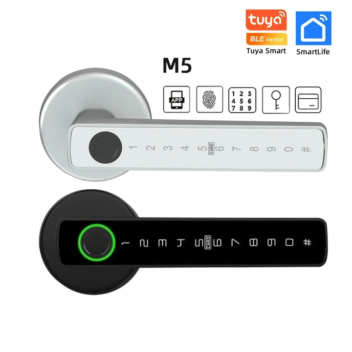 Smart M5 Tuya BLE Fingerprint Door Lock