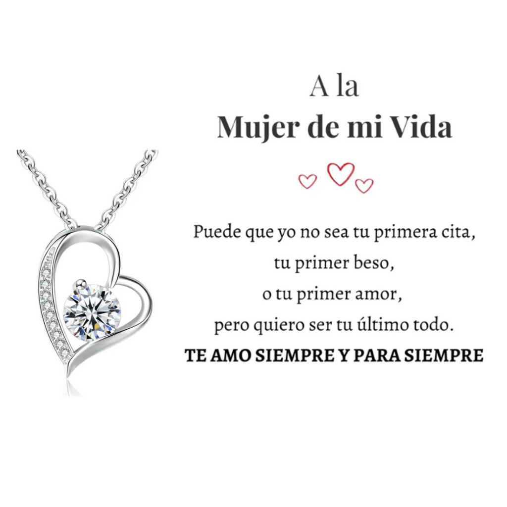 Collar Amor Eterno | Caja con Luz y Dedicatoria Premium