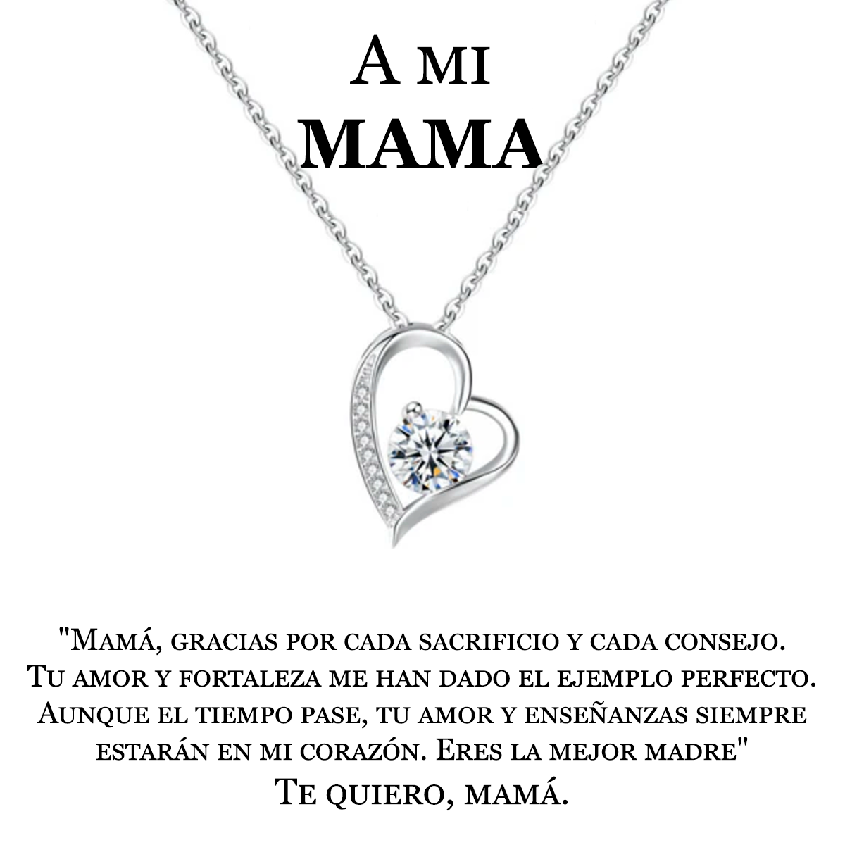 Collar Amor Eterno | Caja con Luz y Dedicatoria Premium