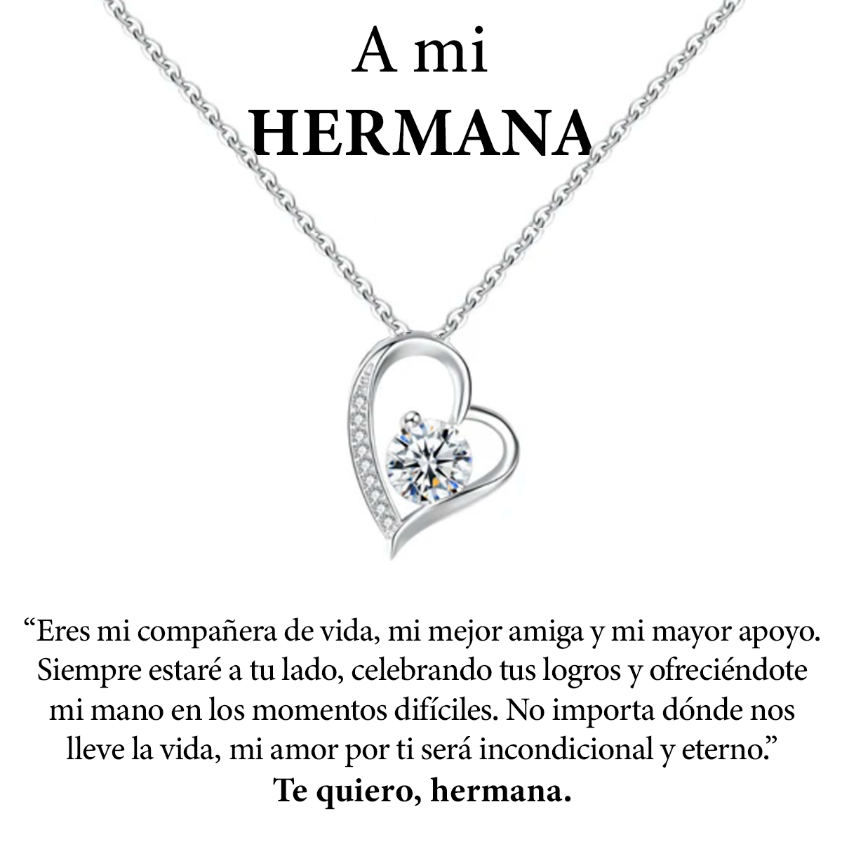 Collar Amor Eterno | Caja con Luz y Dedicatoria Premium