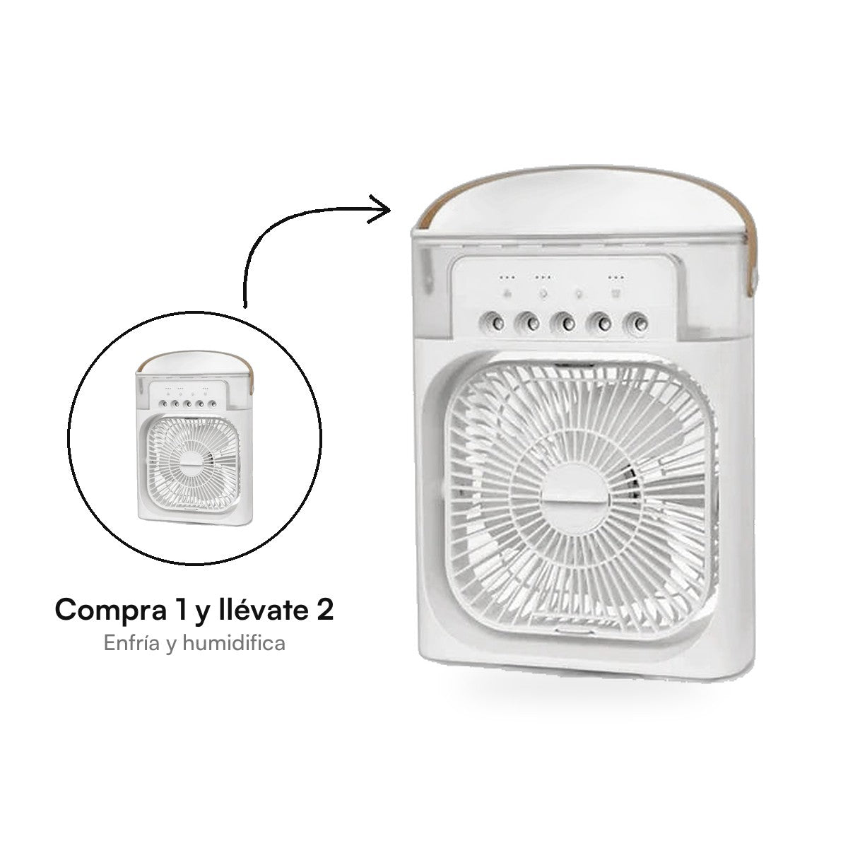 Ventilador Humidificador Portátil ClimaFresh