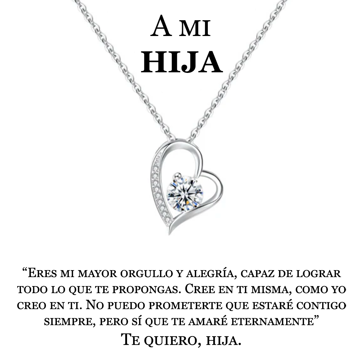 Collar Amor Eterno | Caja con Luz y Dedicatoria Premium